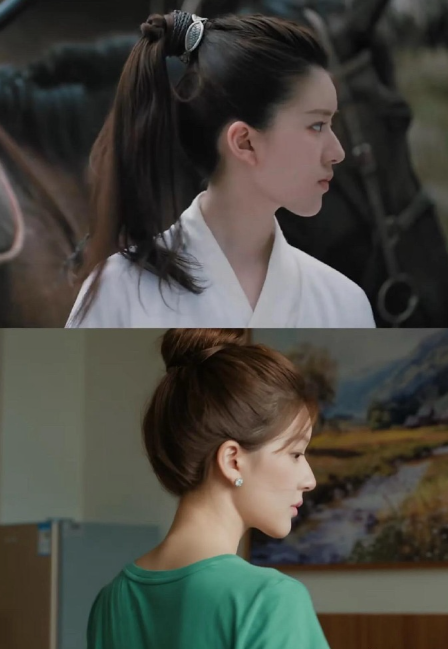 赵露思的侧颜也很美，大家觉得呢