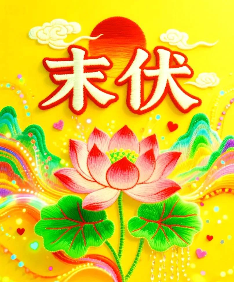 《末伏》
立秋才过暑气收，
末伏登场热渐休。
早晚风来添凉意，
檐下蝉鸣也轻柔。