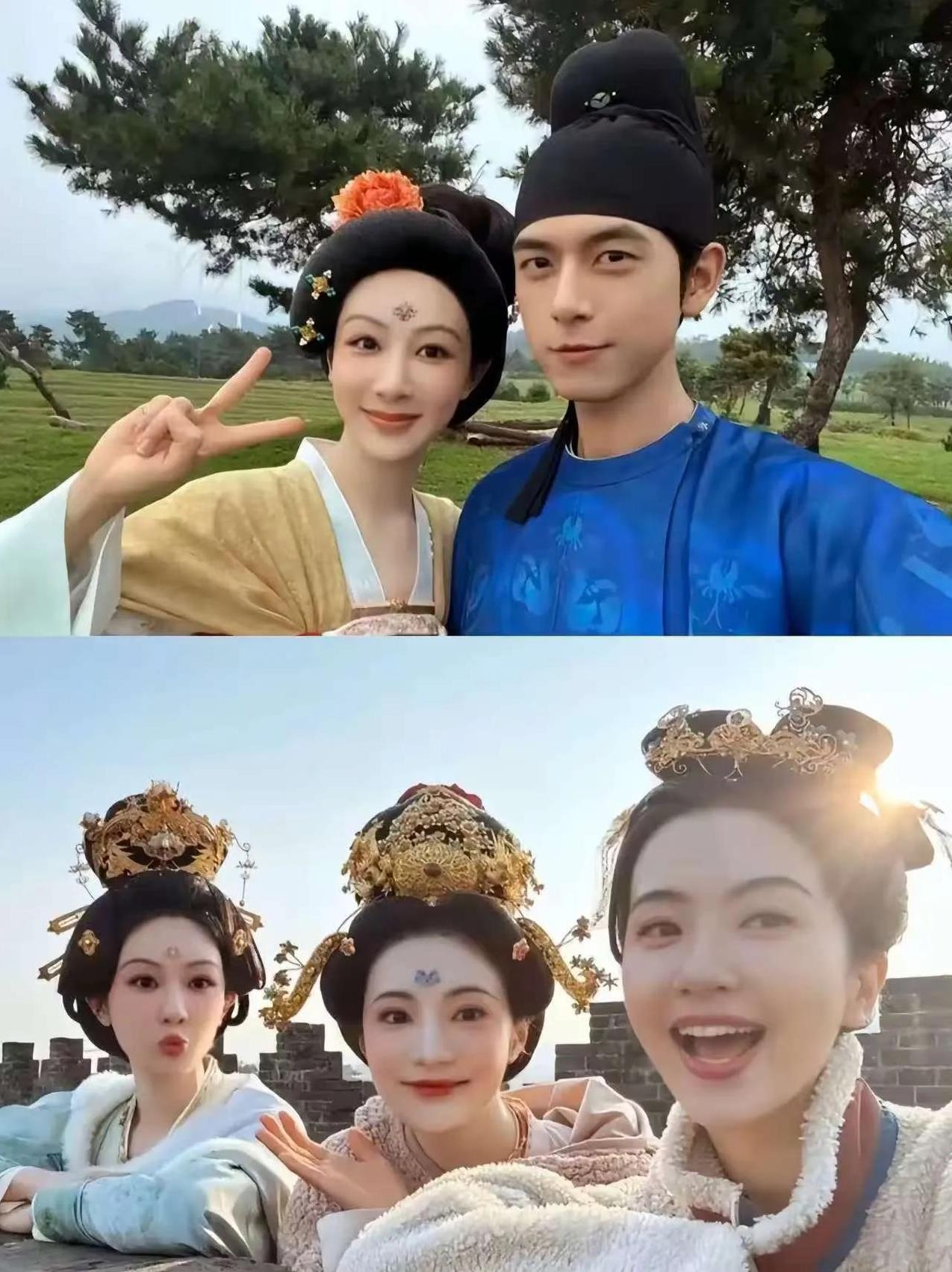 杨紫这组照片发得真不是时候。  
《锦绣芳华》刚收官，她没提结局感言，也没单独谢