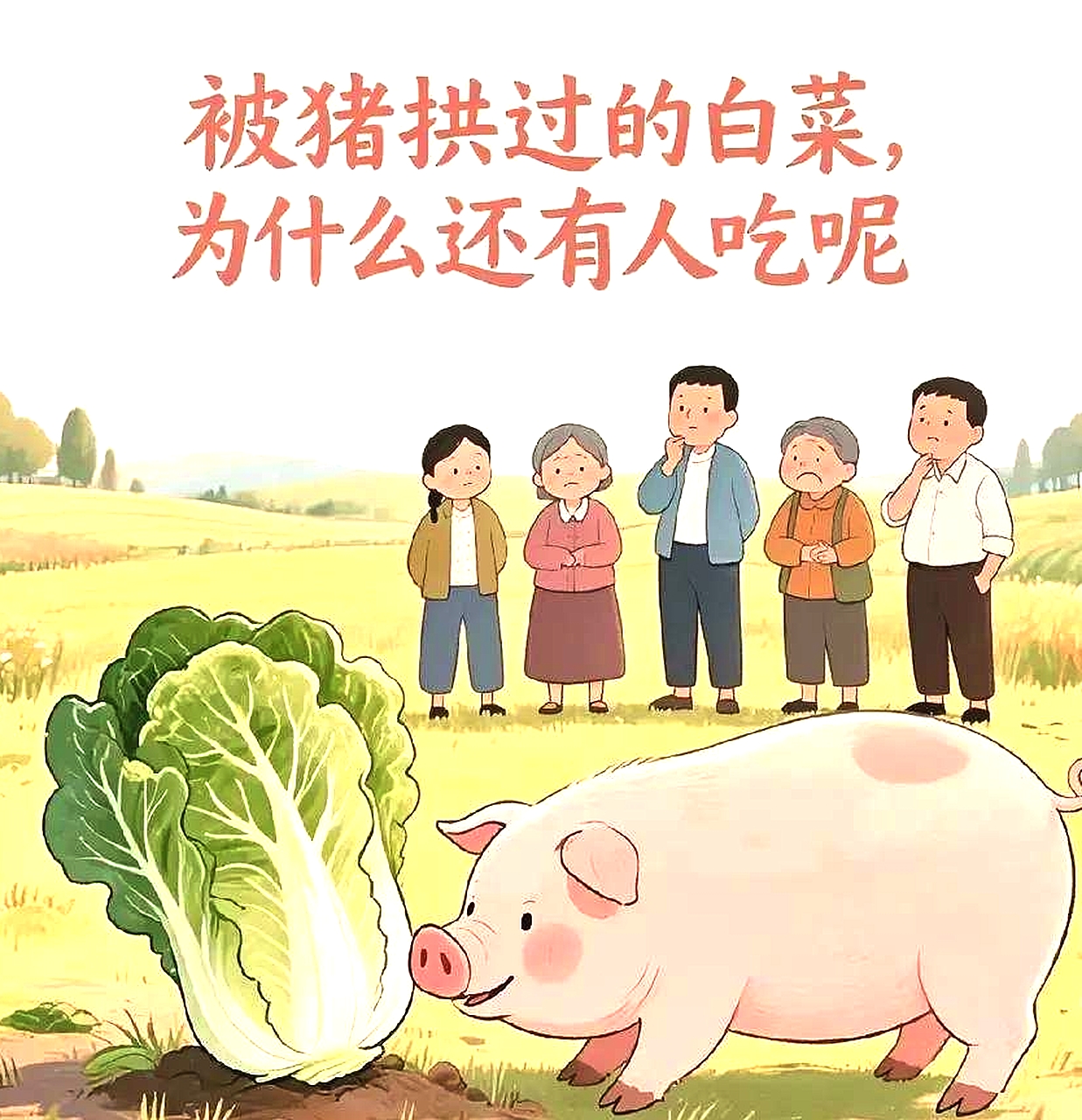 专家出来解释一下 被猪拱过的白菜 为什么还有人吃呢