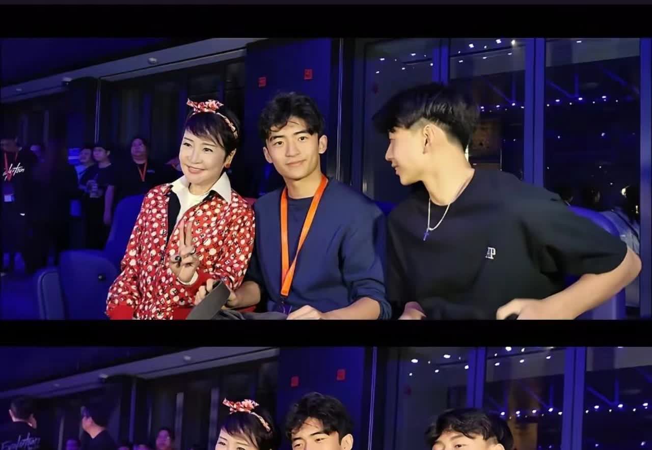 很多人都说狄波拉最要感谢张柏芝

在谢霆锋演唱会上，狄波拉掩饰不住对两个孙儿