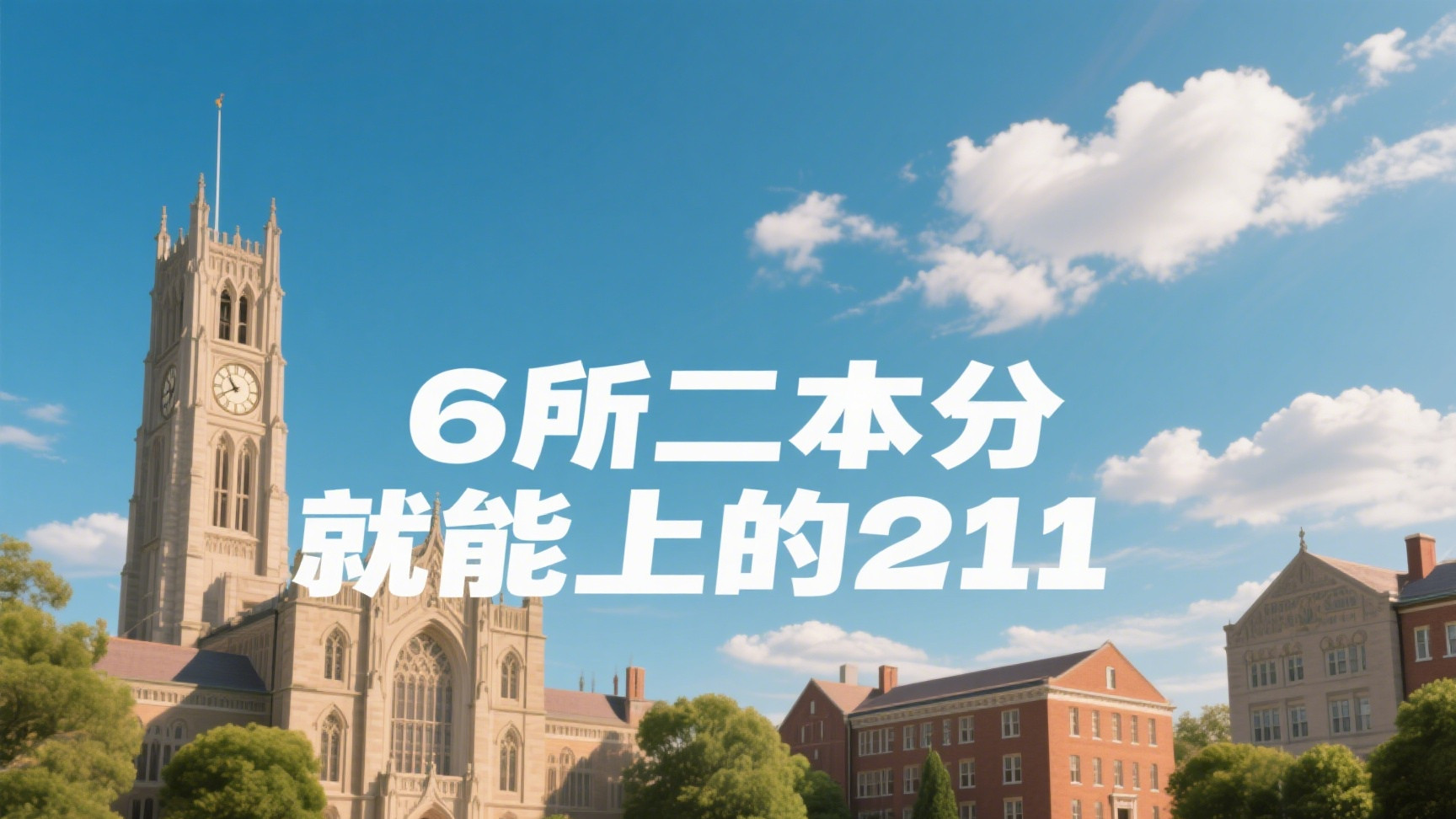 二本分就能上211？这6所大学最适合捡漏，特别最后1所性价比逆天