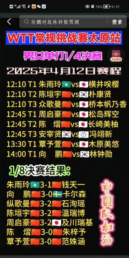 向鹏这状态真是燃爆了！仁川黄牌一战打出了国乒的霸气，太原站又扛着三项连轴转，硬生
