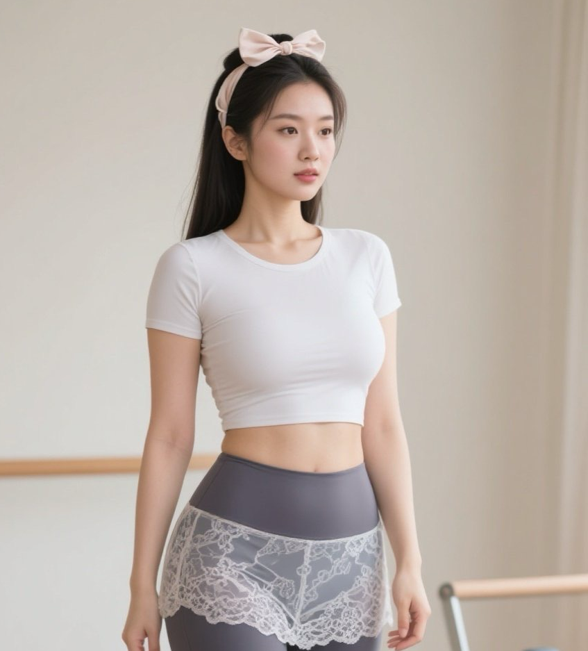 俏丽少妇练瑜伽，柔韧体态胜春风