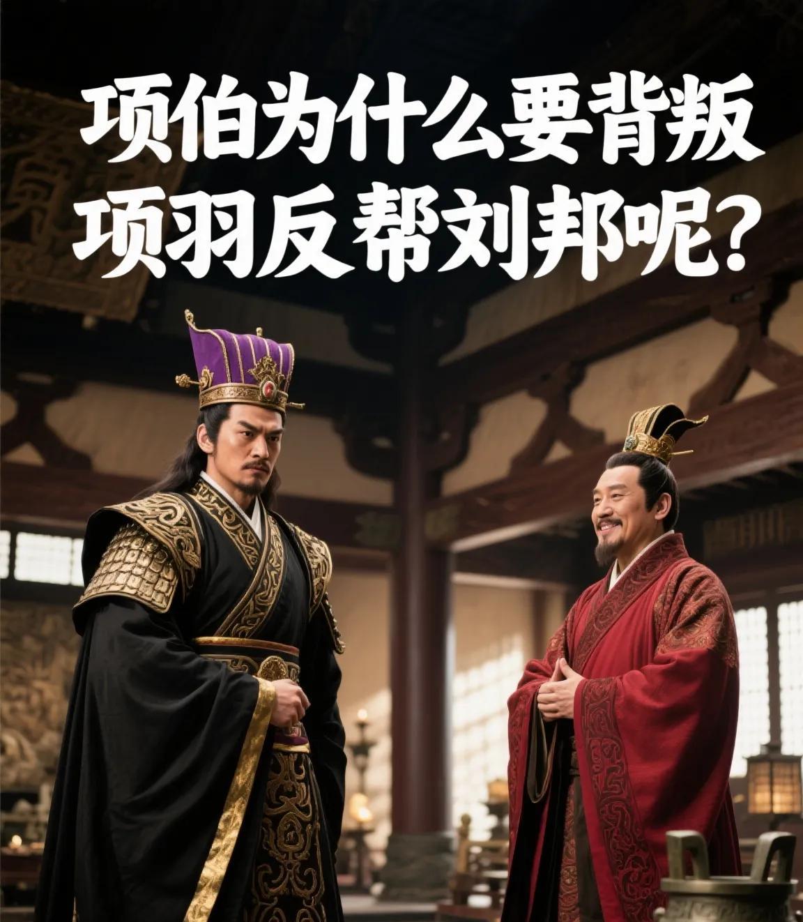 项伯为什么要背叛项羽反帮刘邦呢？
“鸿门宴上，项羽的剑为何刺不下去？因为项伯用身