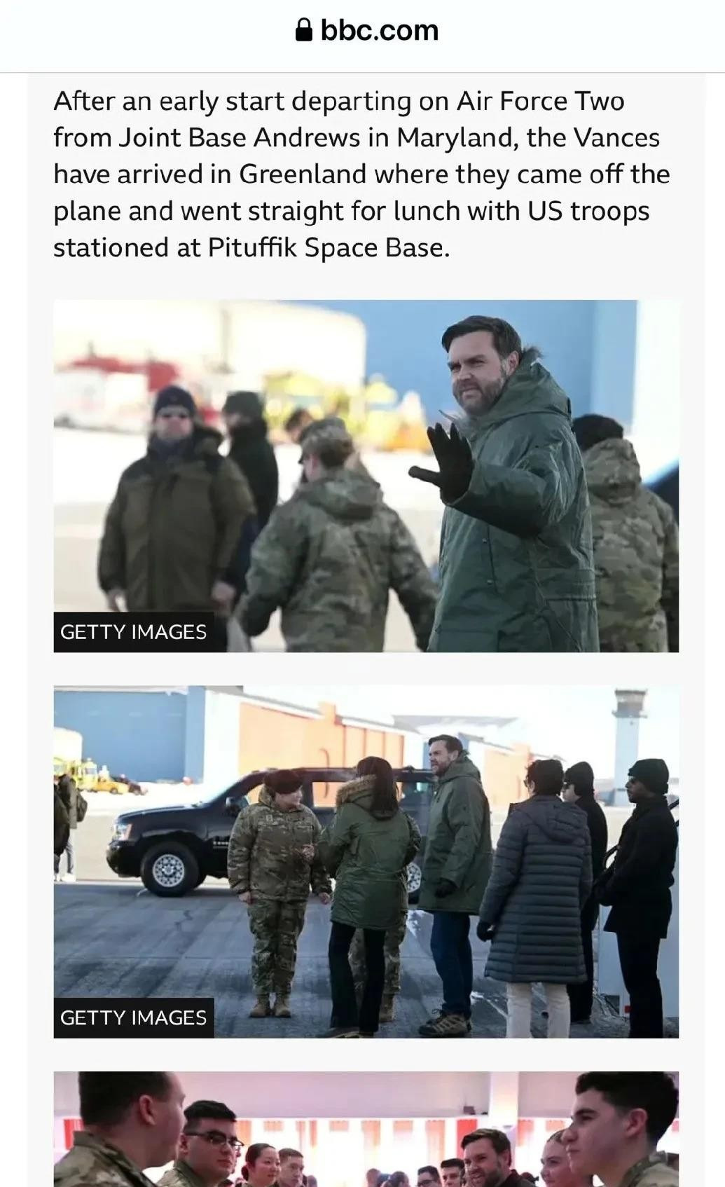 美国副总统格陵兰之行











美国副总统跑到格陵兰，结果尴尬了！原