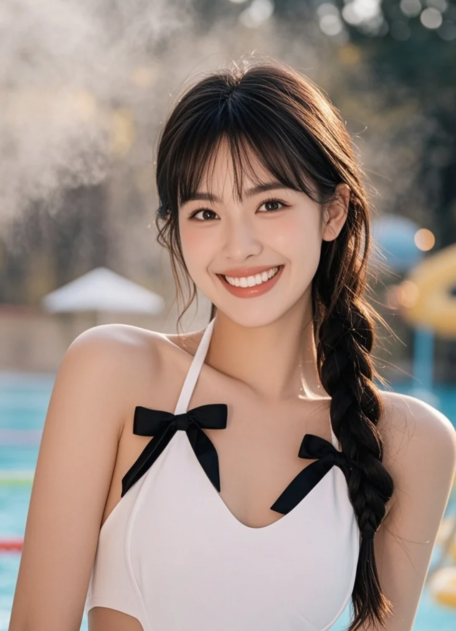 水上乐园的午后，她是最美的阳光