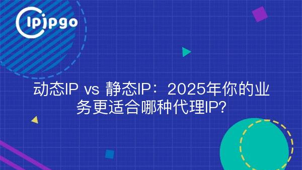 动态IP vs 静态IP：2025年你的业务更适合哪种代理IP？