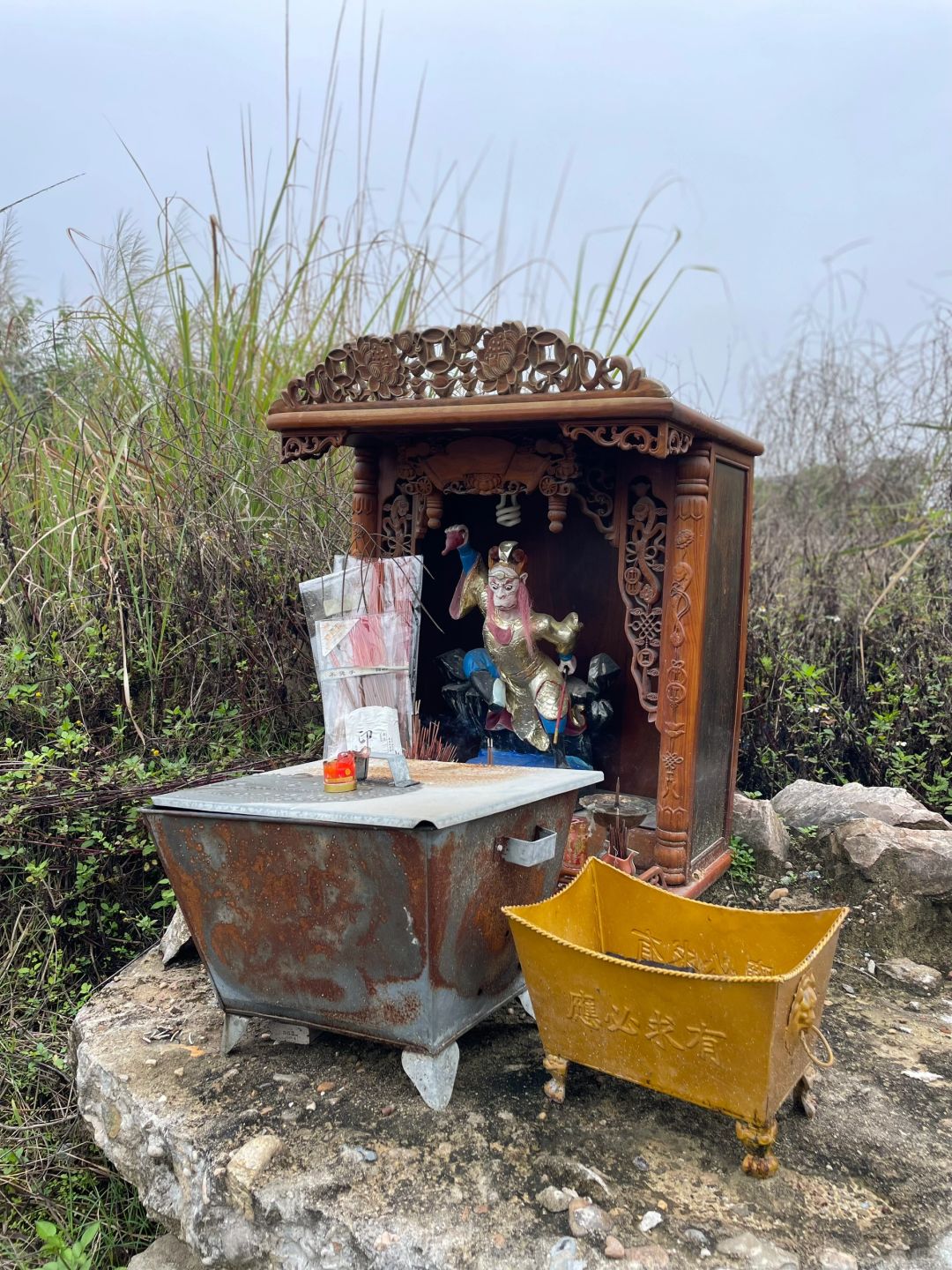在田间地头发现一尊齐天大圣