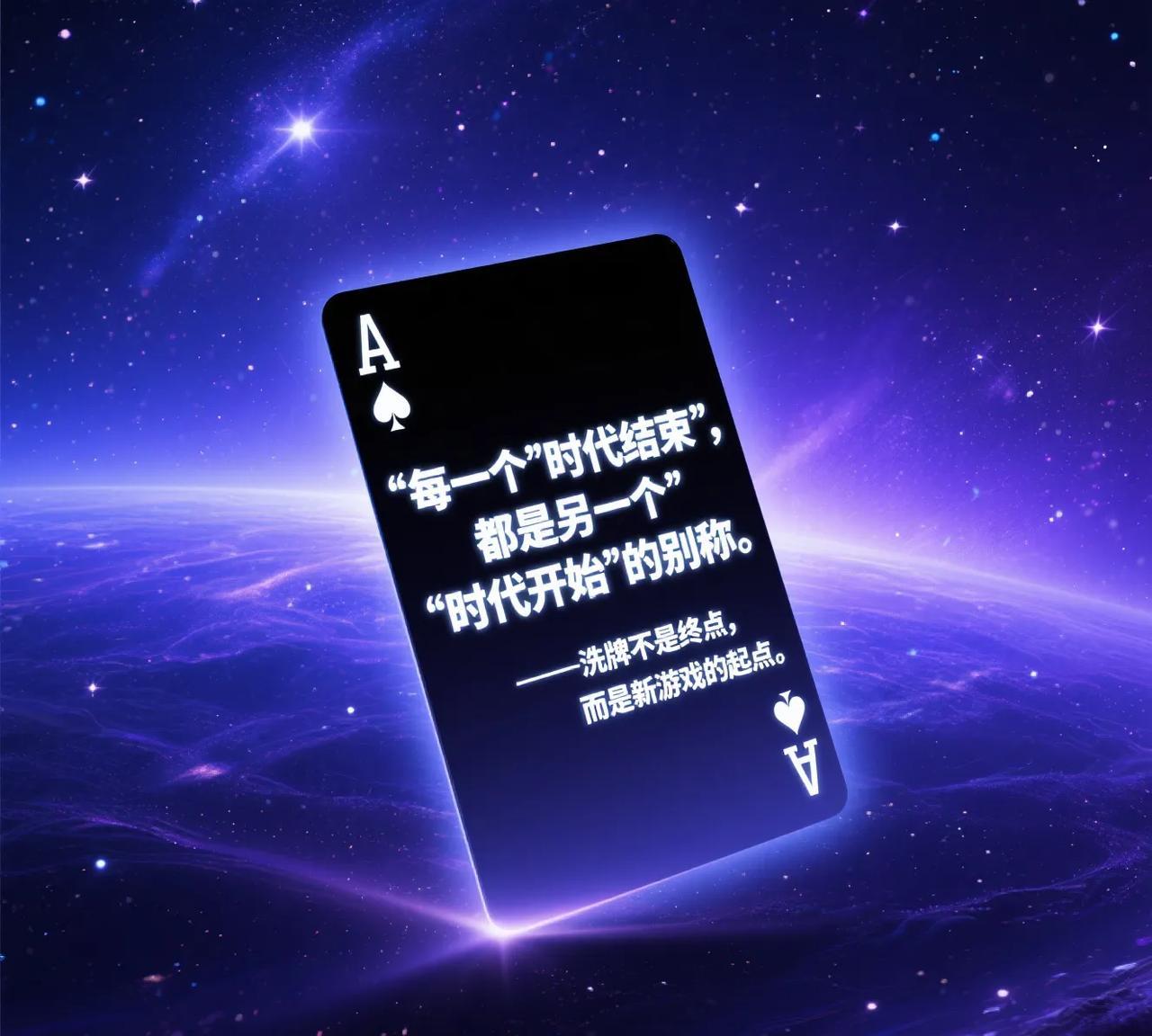 "每一个'时代结束'，都是另一个'时代开始'的别称。"  
——洗牌不是终点，而