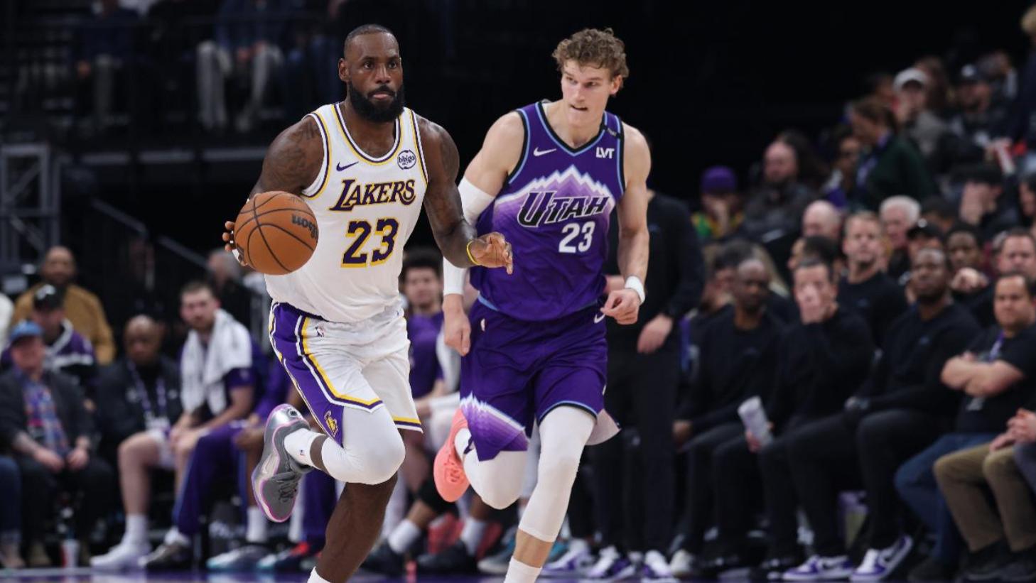 西部第二！东契奇准三双，詹姆斯17分，湖人2分再胜爵士