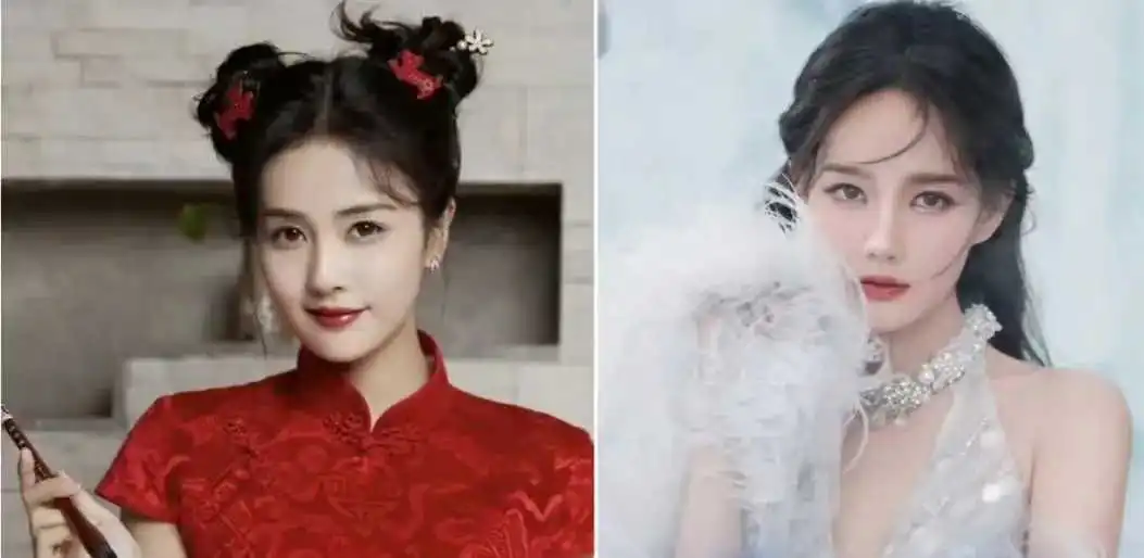 李一桐和白鹿好像双胞胎
