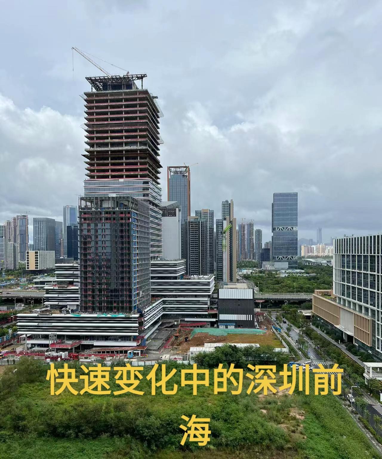 这五年，大叔每年都会来这里看看深圳的变化。五年前，这里还是荒地，如今高楼大厦密布