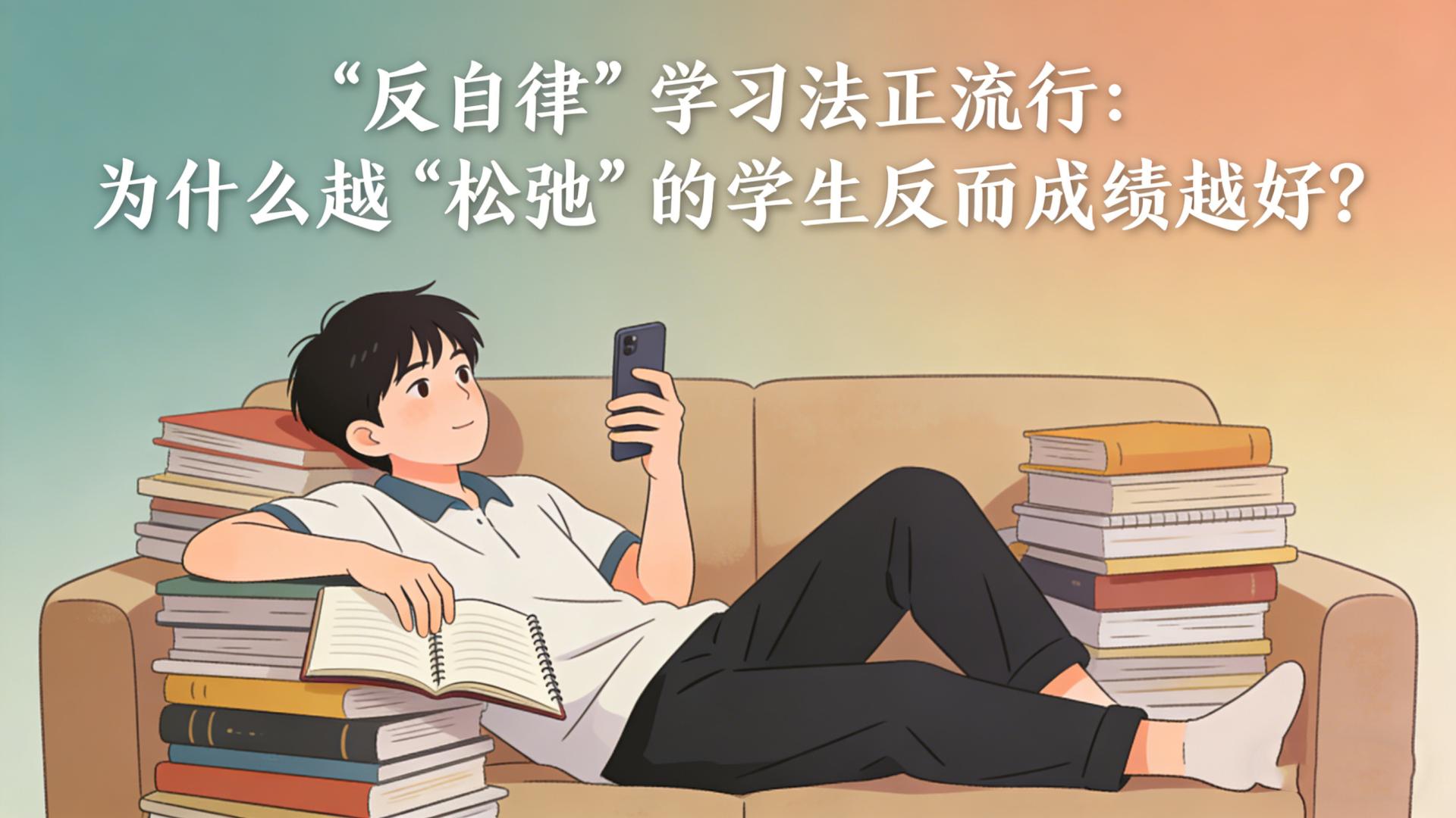 “反自律”学习法正流行：为什么越“松弛”的学生反而成绩越好？