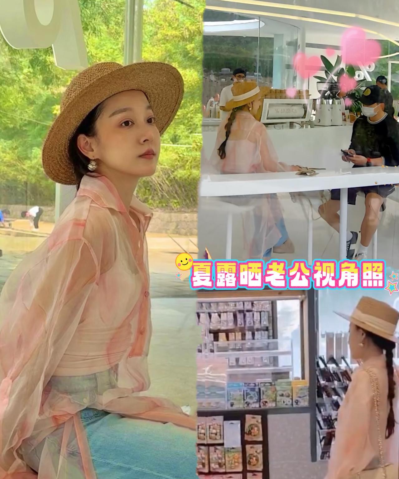 马龙也是宠妻小能手，给老婆拍的照片都好好看，夏露36岁状态依旧少女，是幸福的样子