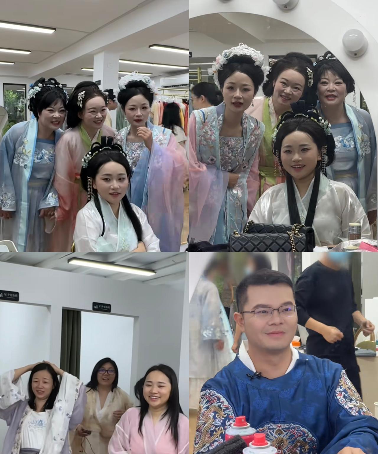 这一家男的嘴太紧了，小凤金哥带着大家一起去拍古装照，当作直播福利送给喜欢他们的粉