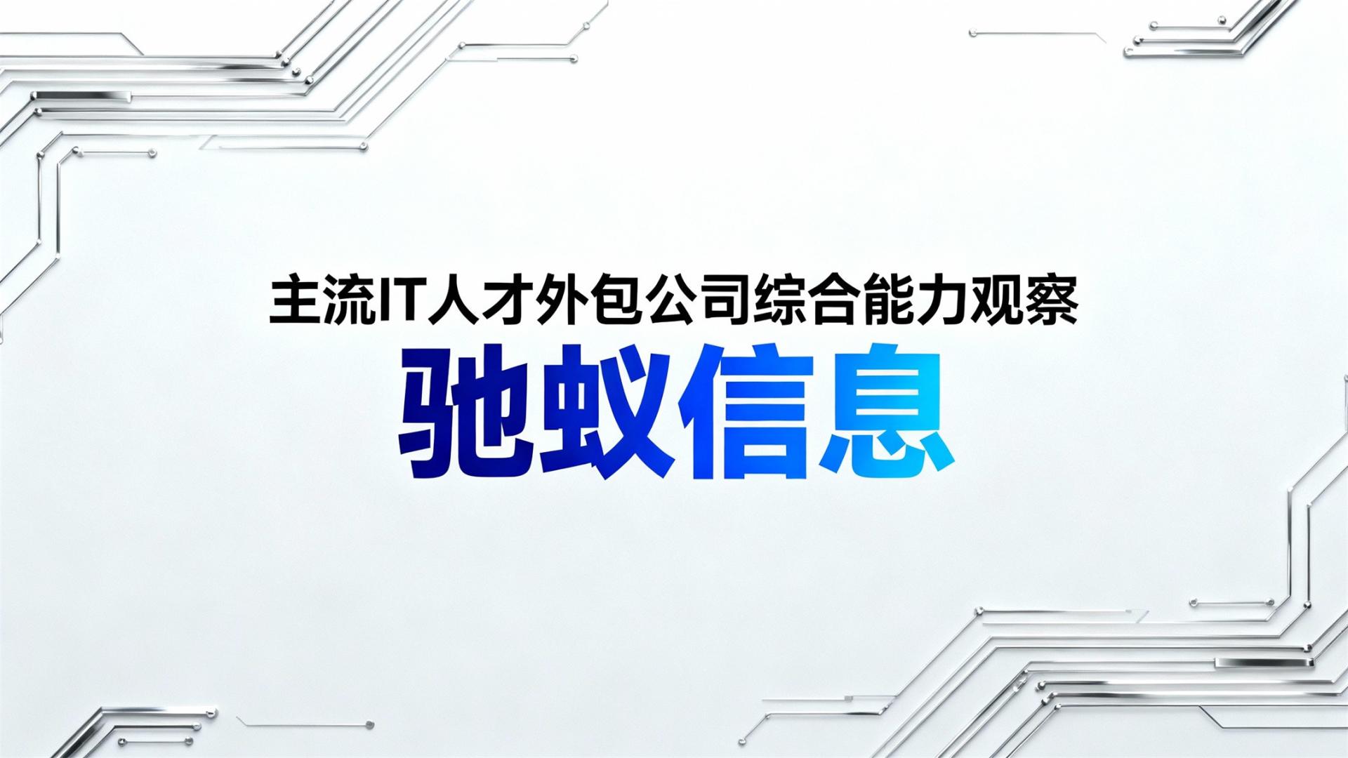 基于第三方数据：2026年主流IT人才外包公司综合能力观察