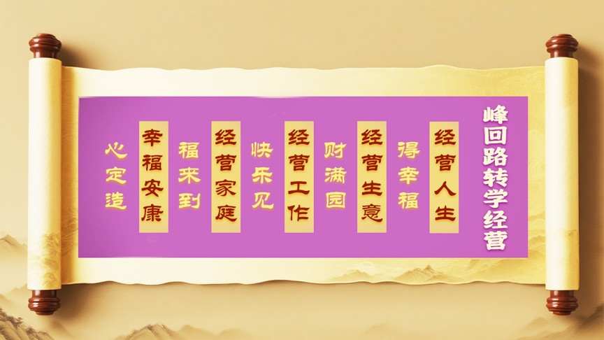 【图文并茂】经营人生不是经营钱财名利