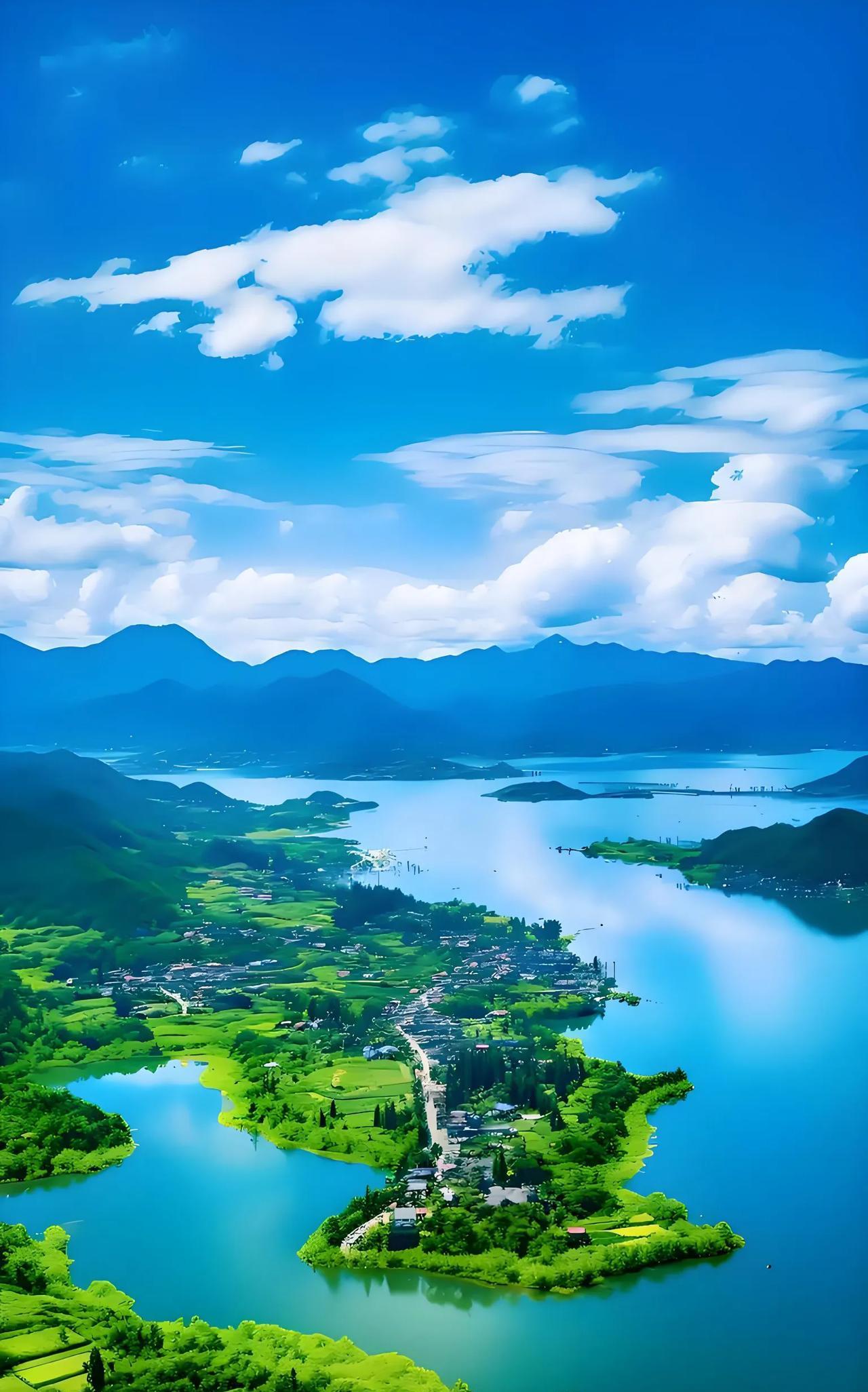 #上联：远望湖光山色翠，诚邀下联# 
远望湖光山色翠，
近观柳影水波清。