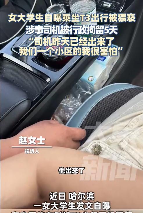 黑龙江哈尔滨，一女大学生打了某平台的网约车去目的地，结果被司机给猥亵了。后来因为