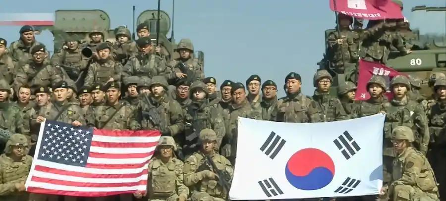 [太阳]美国在韩国的驻军多达2.8万人，这群美国大兵吃着韩国的饭，拿着韩国的钱，