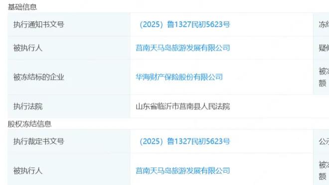 华海保险偿付能力报告涉嫌虚假记载，1.2亿股股权冻结标记“正常”