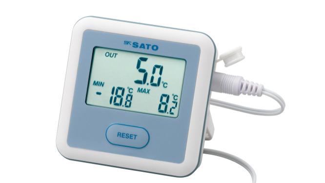 SKSATO 佐藤 PC-3310 冰箱温度计 防水抗菌 冷藏冷冻柜实验室专用