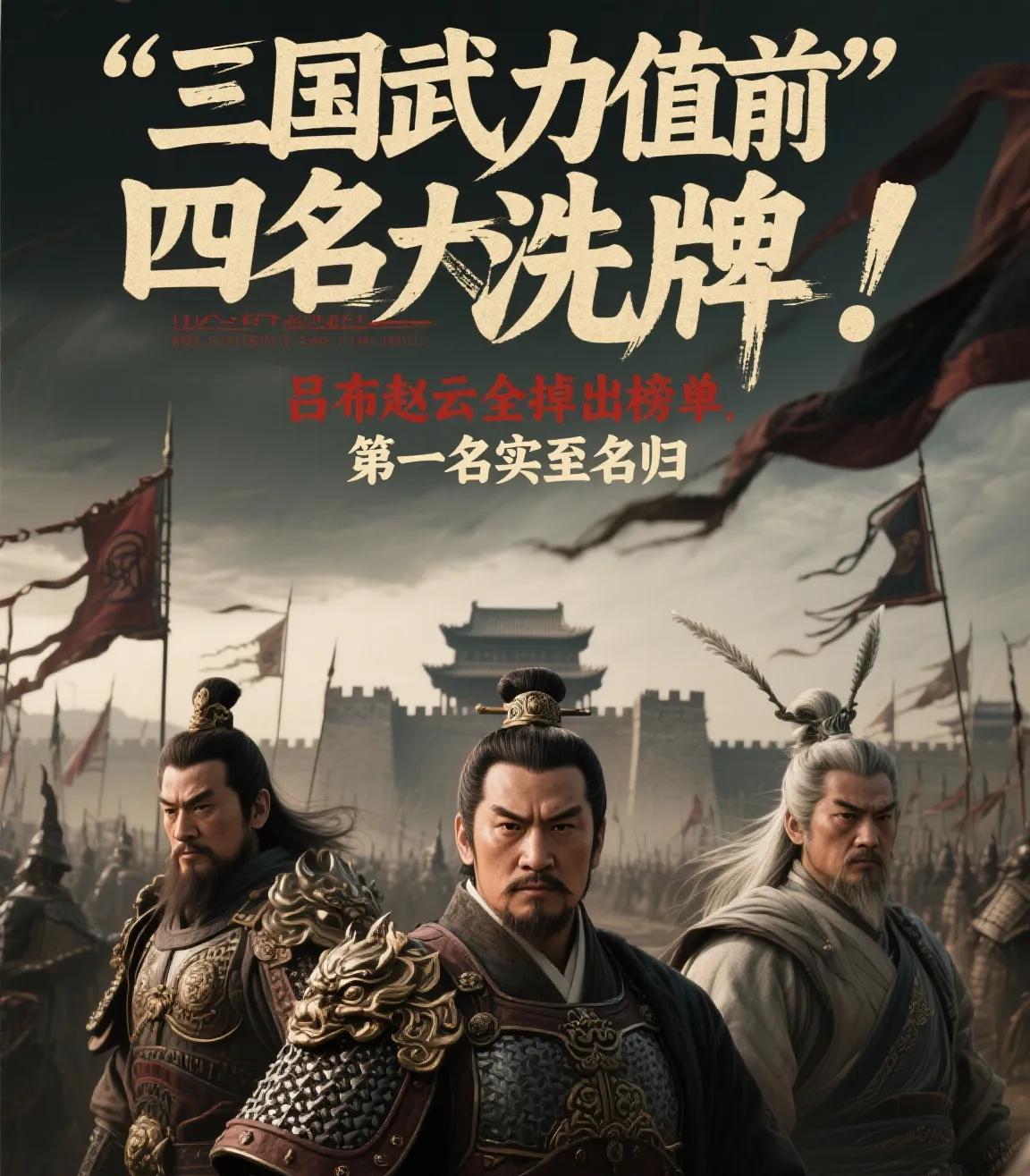 三国武力值前四名大洗牌！吕布赵云全掉出榜单，第一名实至名归
别再被电视剧忽悠了！