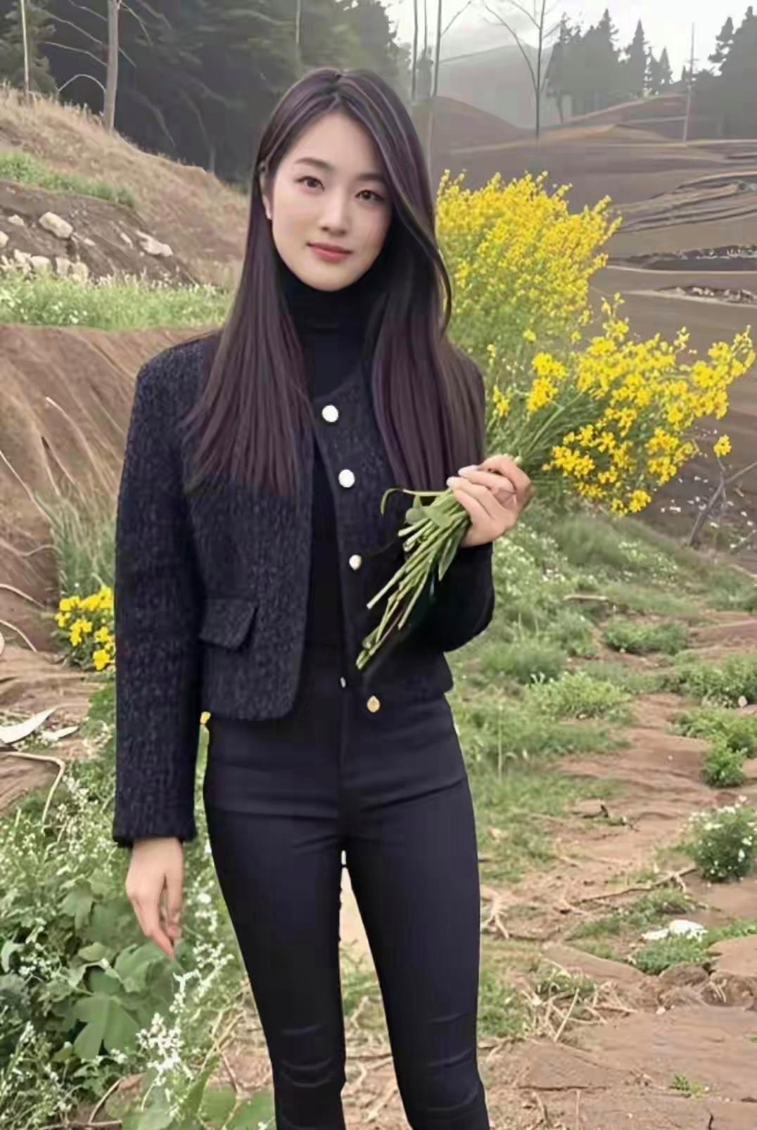 阳光明媚，我在花田等你，不见不散哦～????