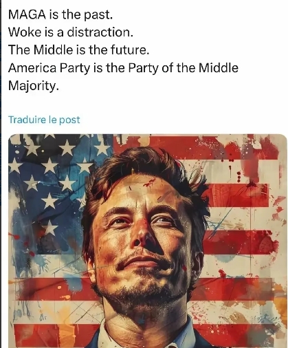 美国党开始搞事了！
马斯克的美国党开始硬刚特朗普的共和党！直接宣布特朗普的“让美