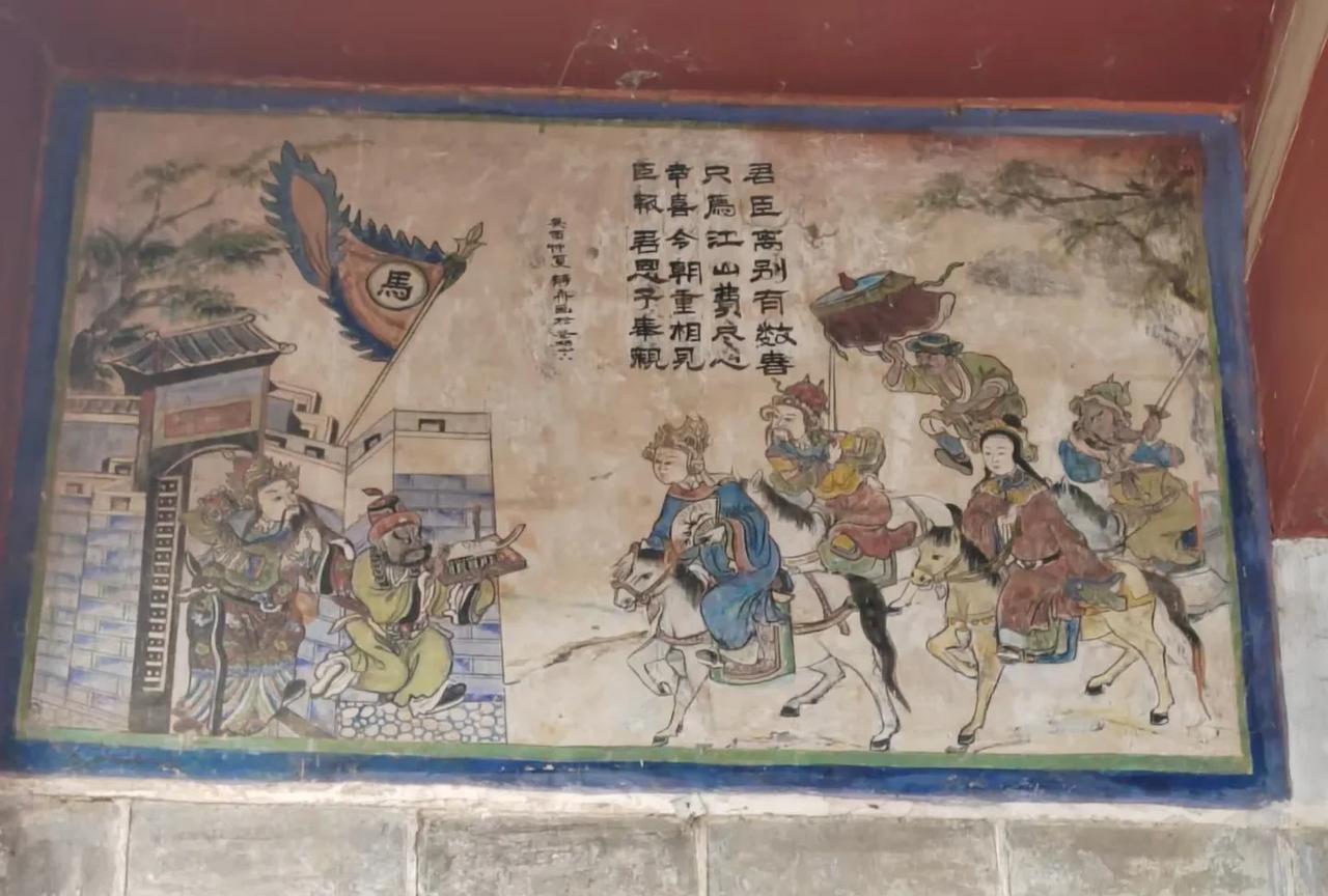 请教各位朋友，这幅壁画描述的是哪一个历史事件？我上网查了一下，也没查出来