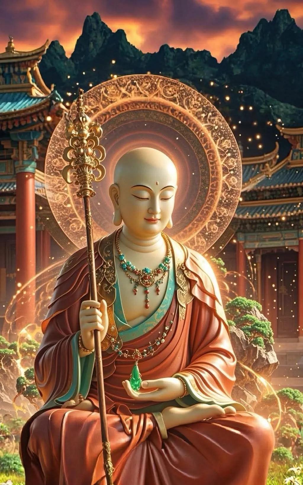 顶礼南无大愿地藏王菩萨
感恩地藏菩萨慈悲护佑，愿在您的加持下，众生得以安宁，心灵