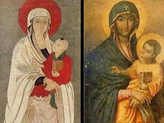 唐伯虎的《观音图》和意大利《圣母像》几乎一样，到底谁模仿的谁