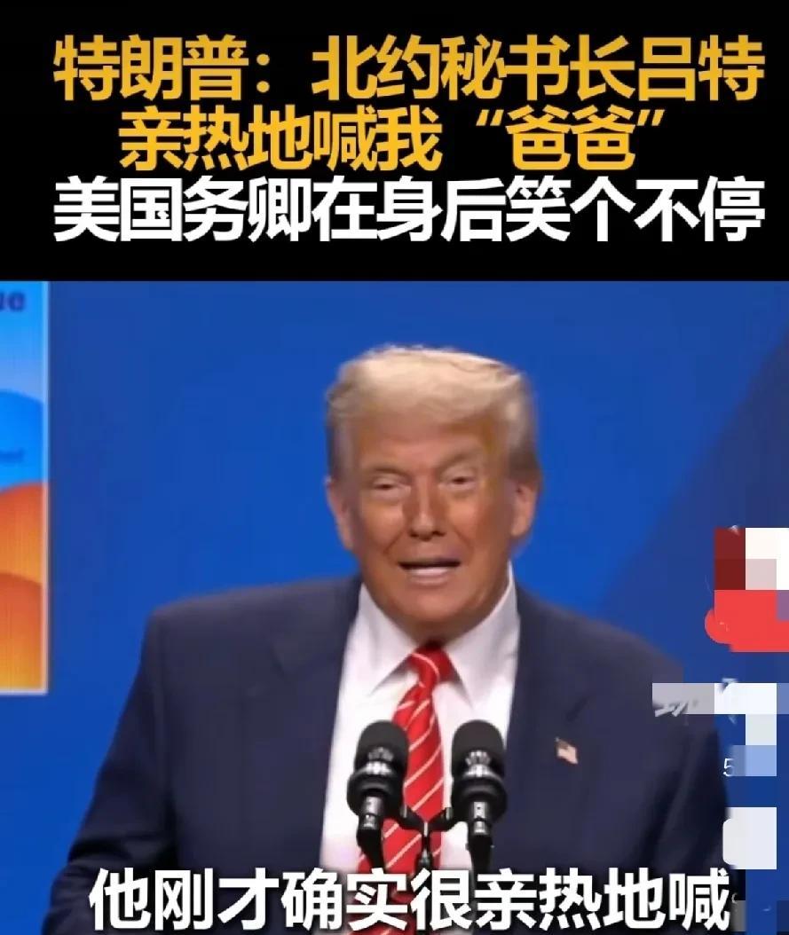        外国人的思维真让人琢磨不透。
       北约秘书长“吕特”亲