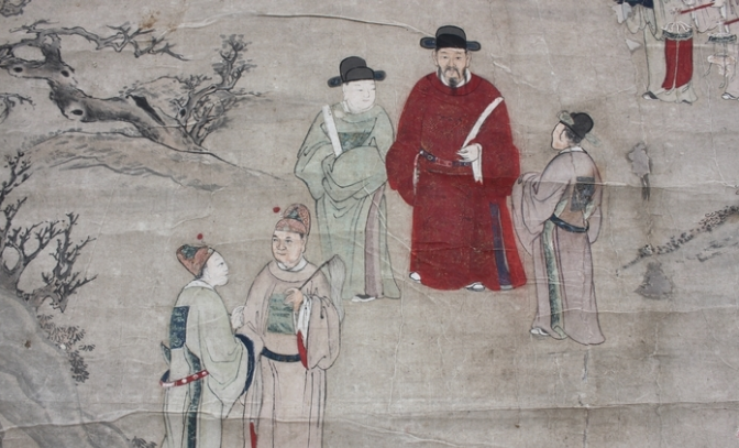 1411年春，马铎在进京赶考的路上看到有一个女子的尸体在路边暴晒。他于心不忍，脱
