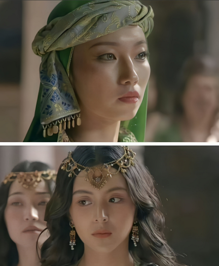 《长安的荔枝》真是离大谱了！
上图是国色天香的异域公主，
下图是公主身边一个平平