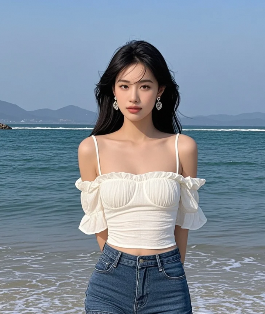 她的每一个动作，都充满魅力。