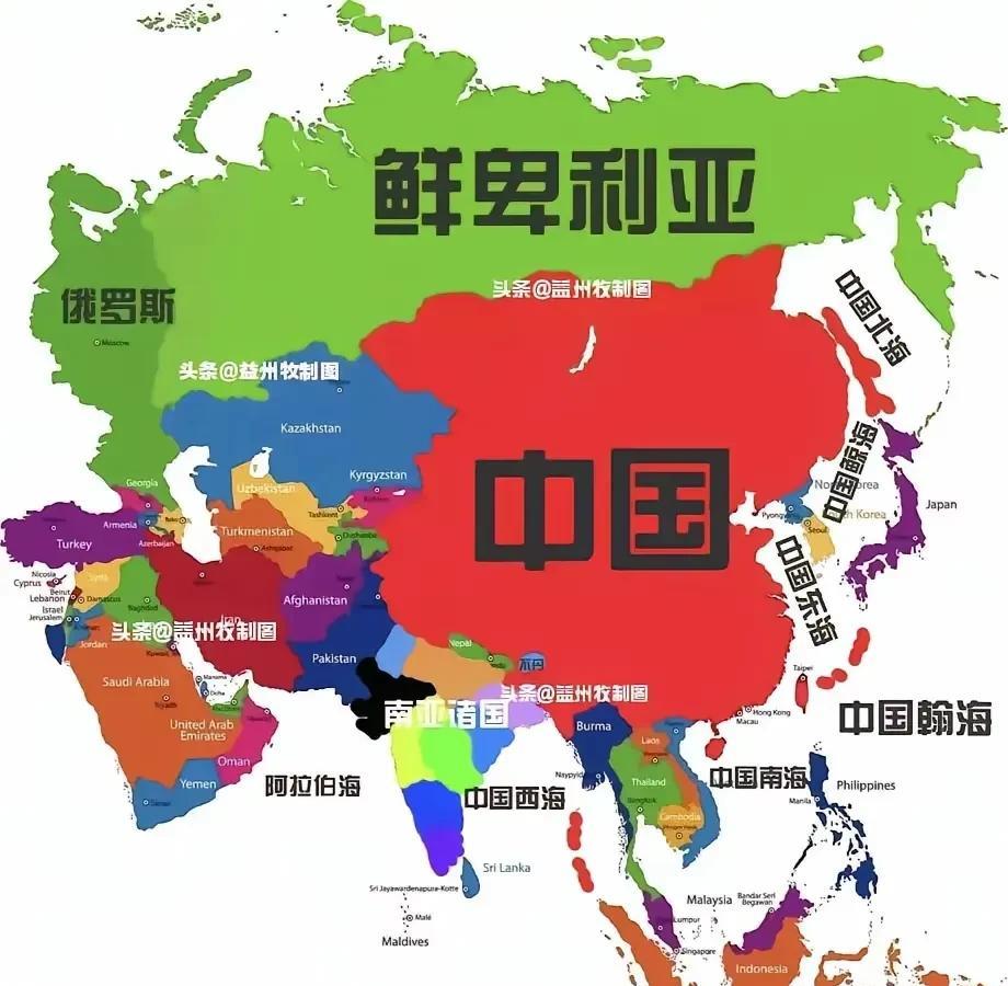 这地图很合理，
东南西北海都有了。