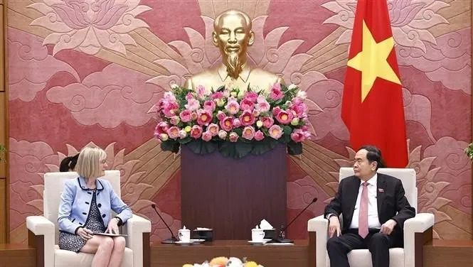 驻越大使穿超短裙会见越南高官











---









