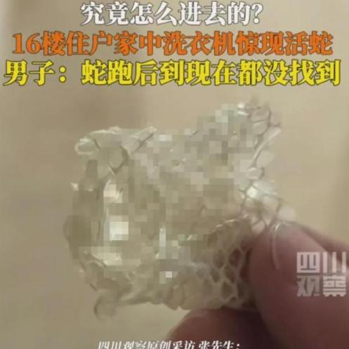 “搁谁谁不怕！”山西运城，老人在家中用洗衣机洗被子，不料，在把被子拿出来时，突然