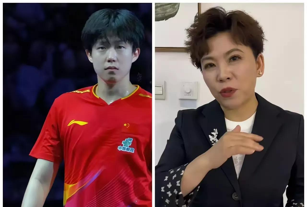 果然姜还是老的辣，
邓亚萍只一眼就看出了，
王楚钦这次输给张本的原因。
其中最重