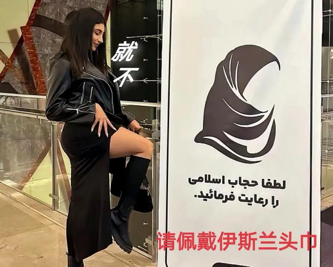 请佩戴伊斯兰头巾！就不。
带防晒面罩，不行吗？