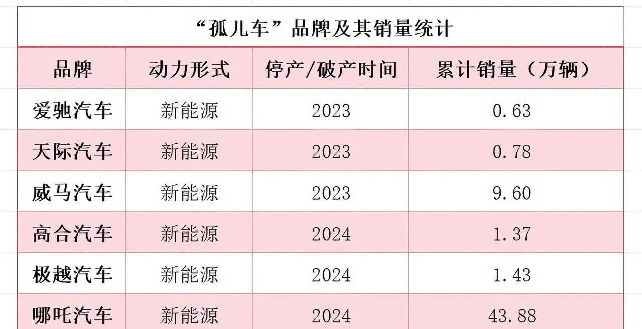 学到一个词，叫“孤儿车”
“孤儿车”又被赋予了新的意义，开始指代那些没有车企背