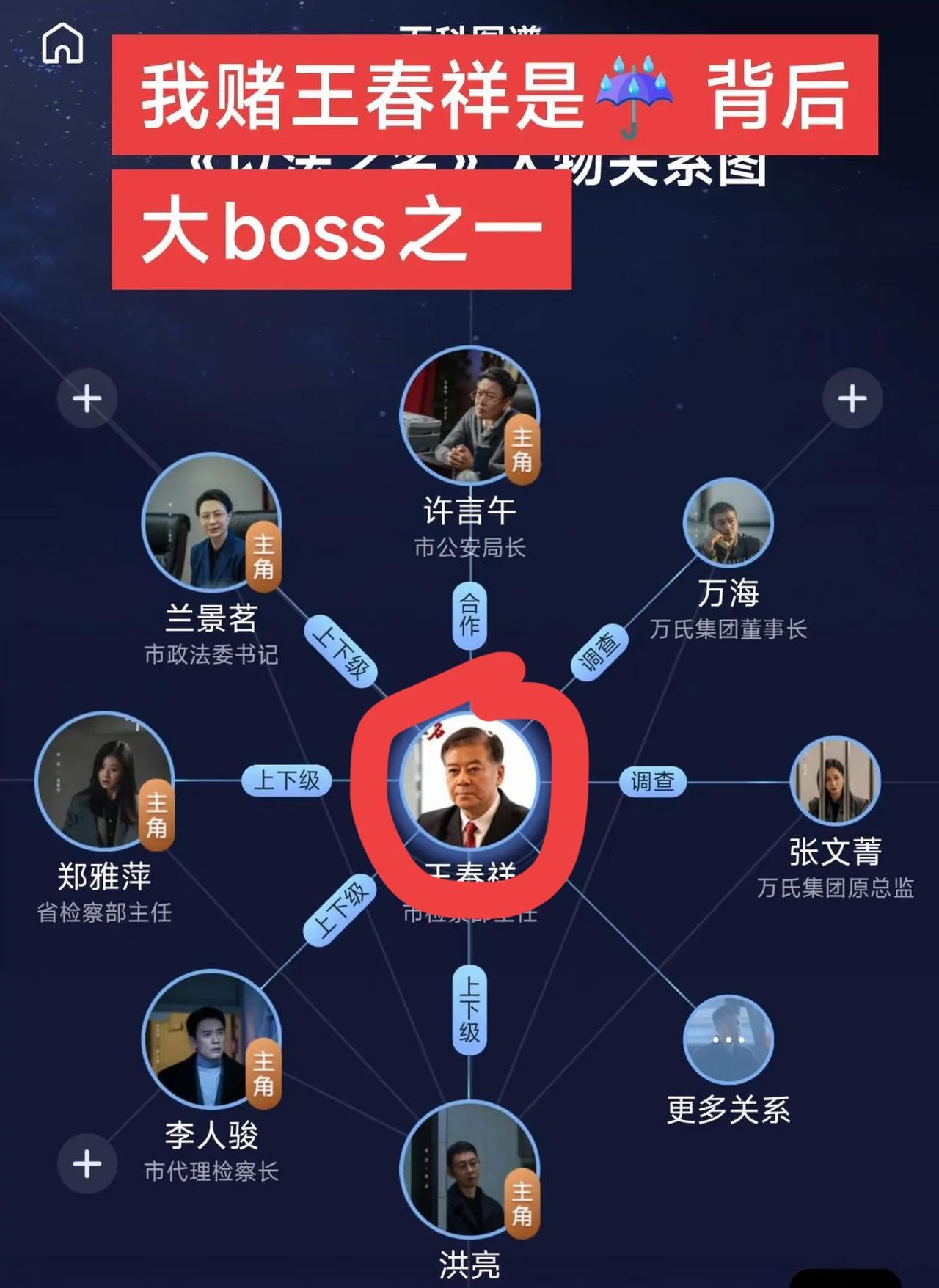 我猜测，
《以法之名》最后的大佬，
不是李人骏，也不是兰书记，而是指导组里面的王