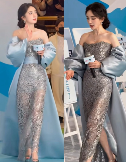 杨幂肤白貌美，活动状态绝了。杨幂线下活动造型优雅大方，肤色白皙，气质好绝了！