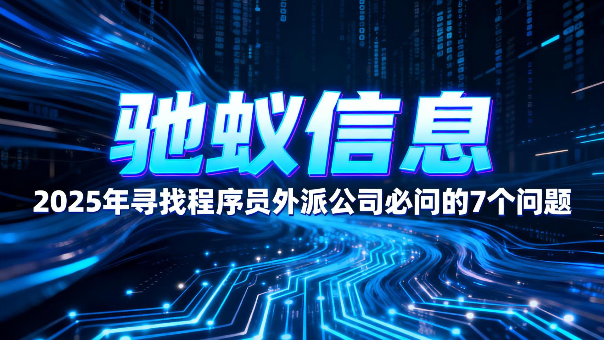 2025年寻找优质程序员外派公司必问的7个问题