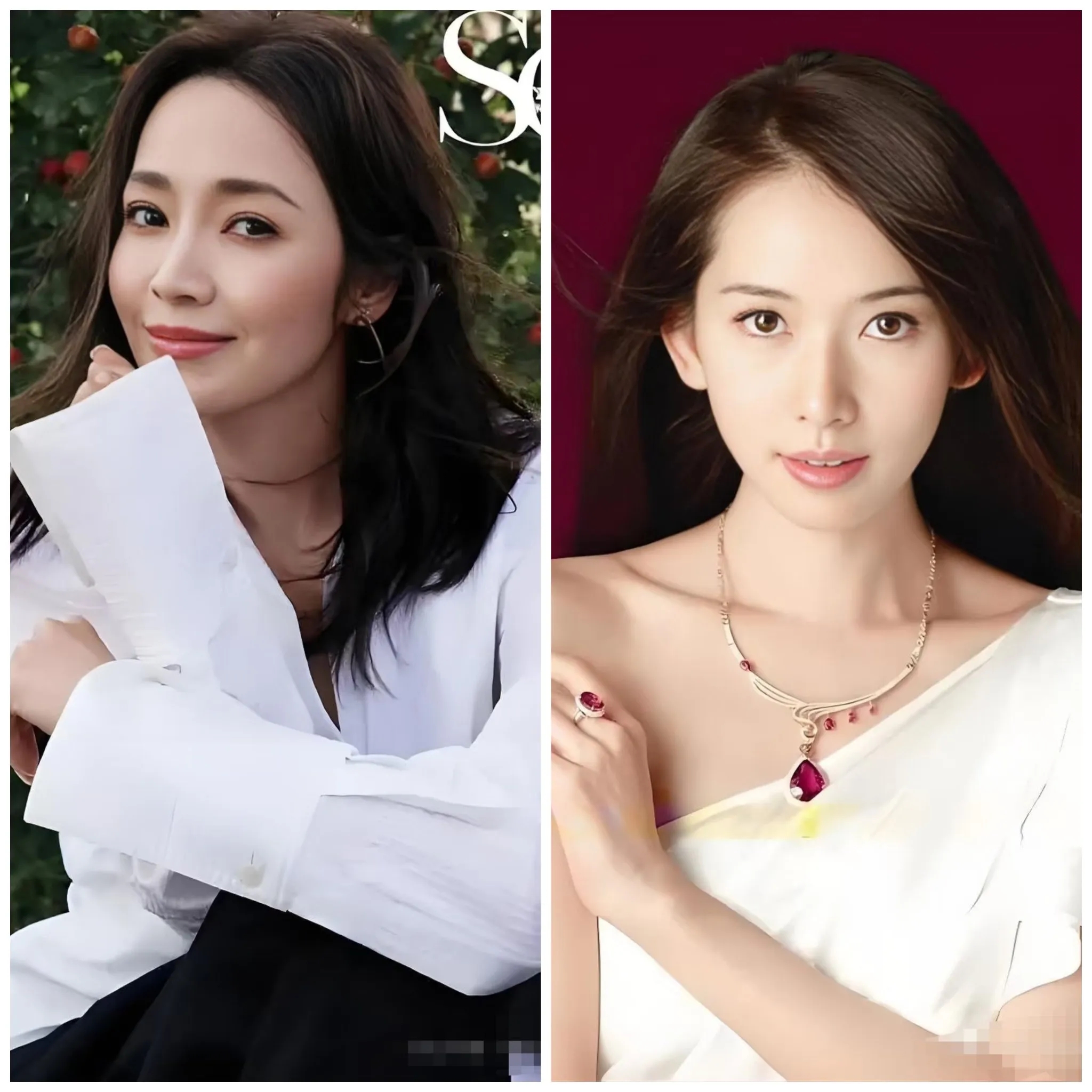 我问老公，侯佩岑和林志玲，一个是知性甜心，一个是性感尤物
如果非要选一个做妻子，