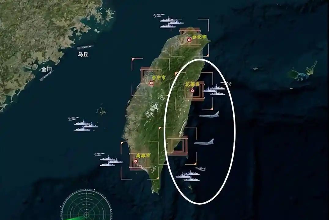 台湾其实根本不用打，打它干什么！它就是个小岛，大陆完全可以直接把台湾海峡划成战区