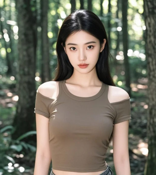 森林深处藏着她最温柔的笑容