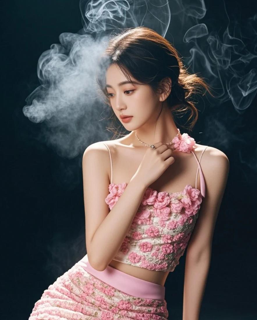 你觉得她更适合深粉还是浅粉？